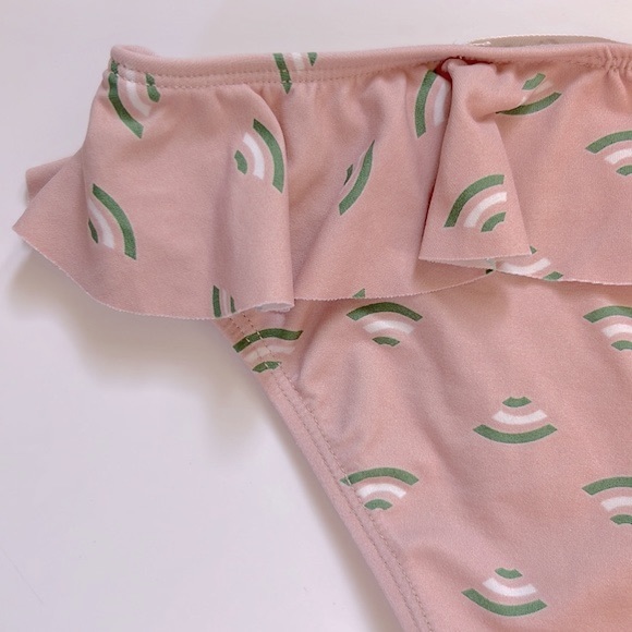 Hello Simone Pink 2-Piece Ruffle Swimsuit Size 4 Years - Picture 4 of 15